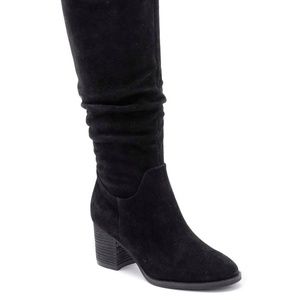 Blondo Nadeen Waterproof Black Suede Boots 8.5